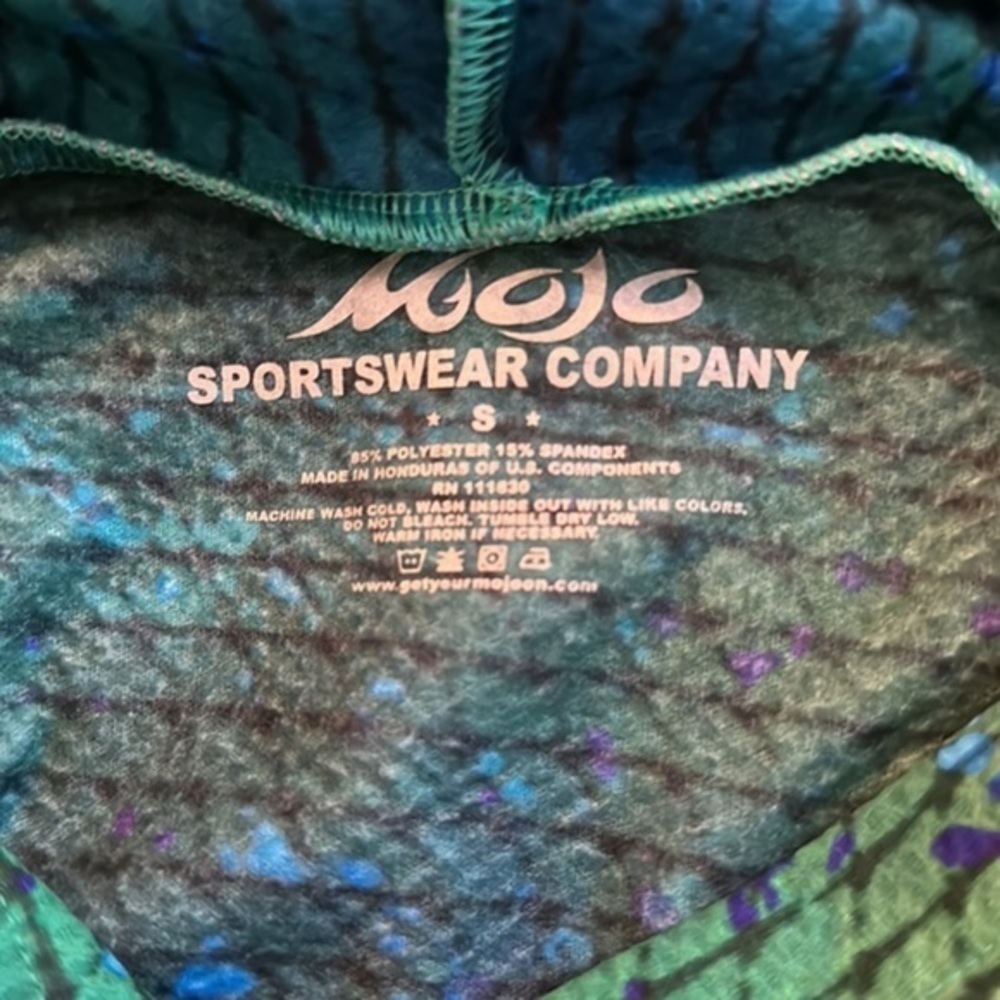 Mojo sportswear company Morning Run Hoodie - color Dolphin size small unisex - Picture 11 of 14